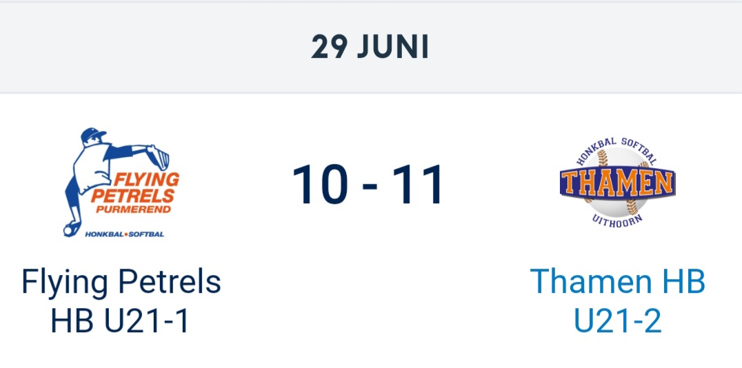 🏆 Thamen U21-2 pakt de eerste overwinning van het seizoen!